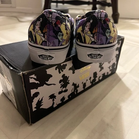 Vans Purple Disney Villains Slip-On Sneakers - Picture 3 of 4
